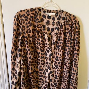 Leopard print silky top